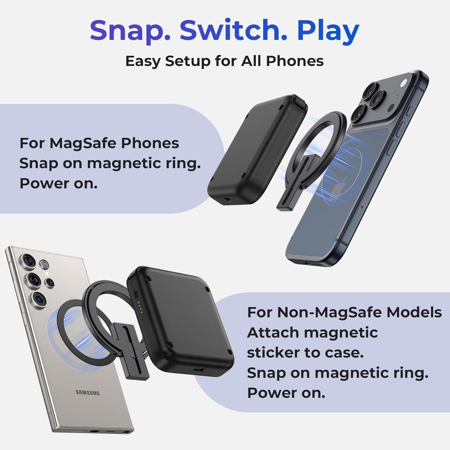 Retro Gaming On Phone - Kontroler do gier mobilnych M4 Snap-On