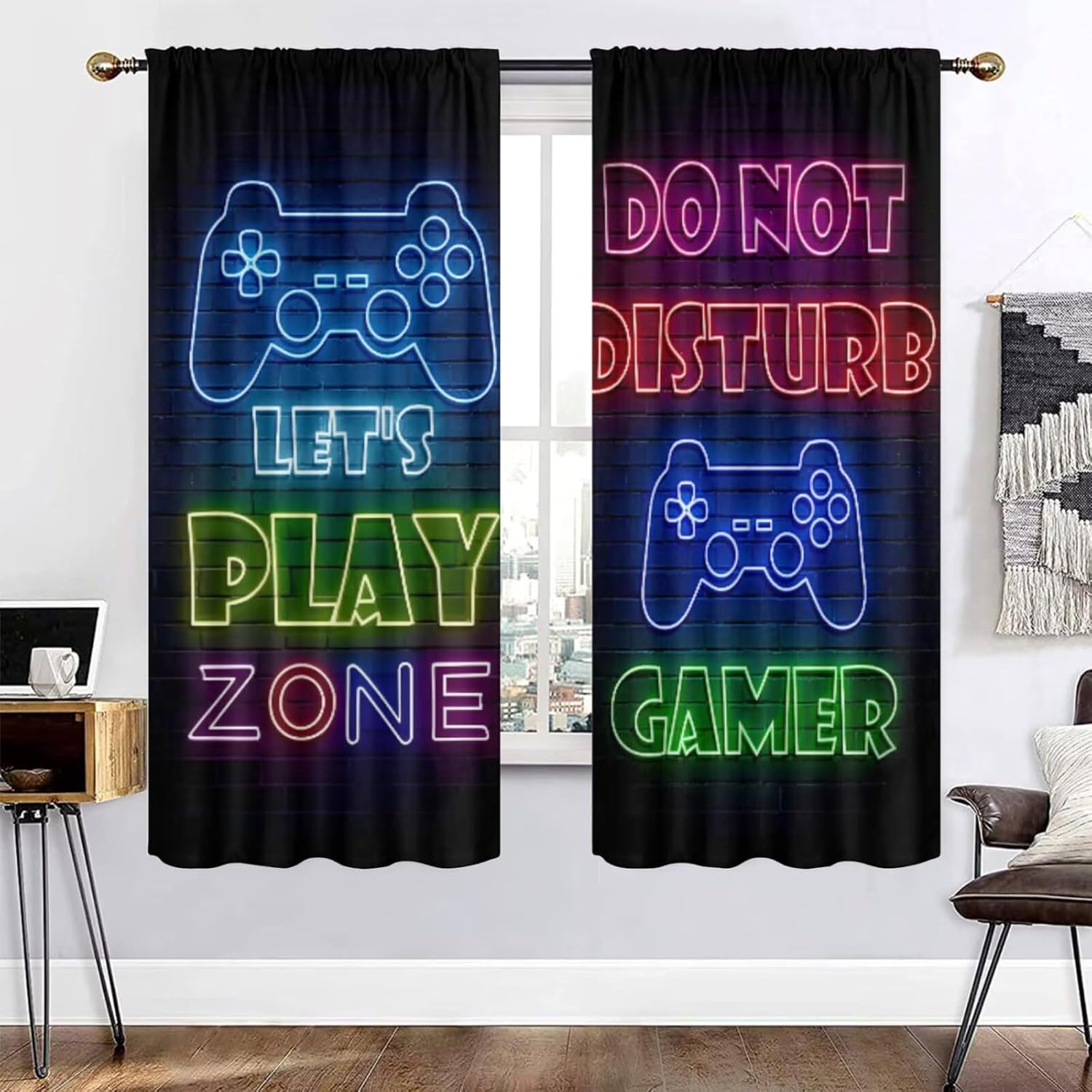 Retro Gaming Zone - Zasłona dla gracza, zasłony, zaciemniająca, panel