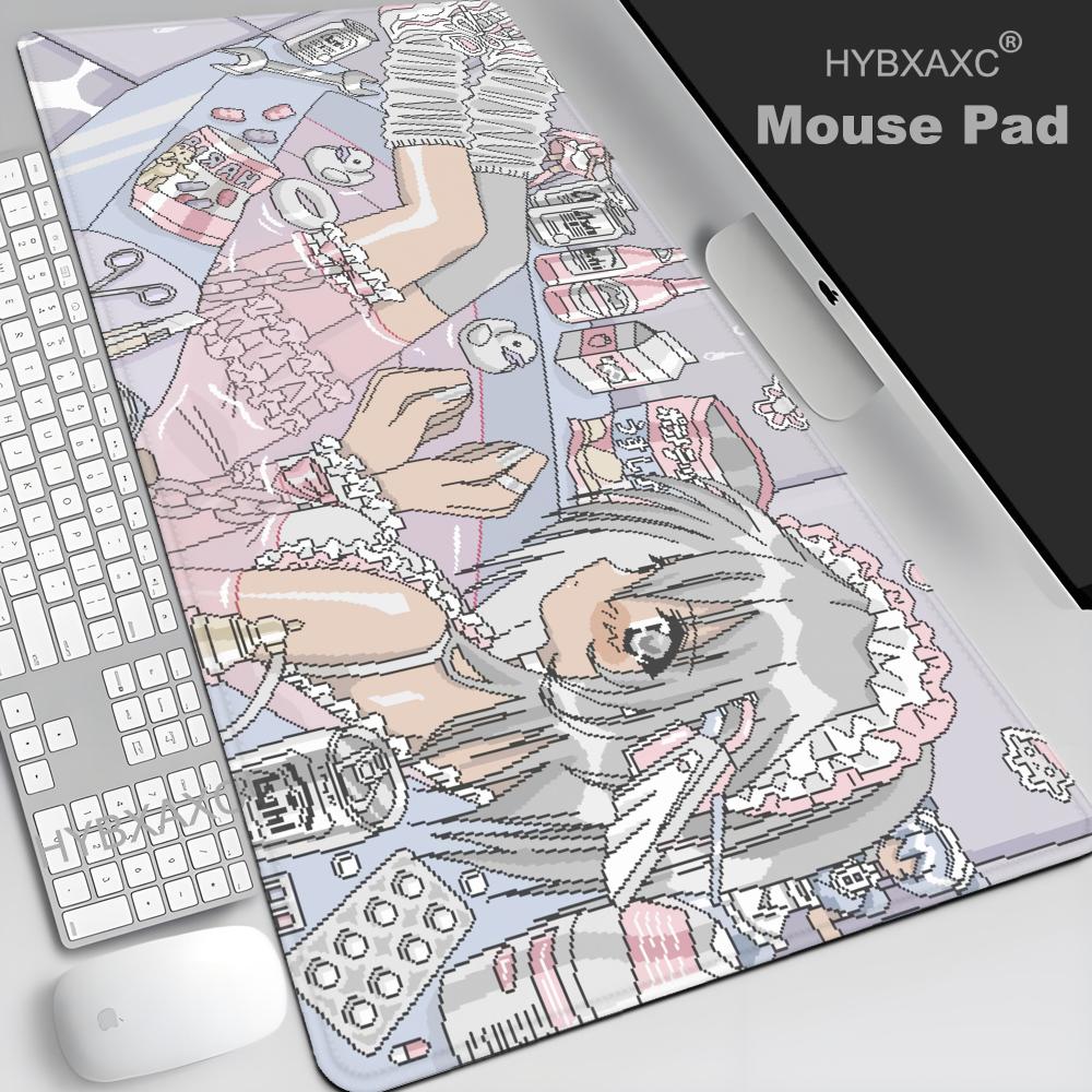 Retro Gaming Desk Setup - Podkładka pod mysz Pixel Art Anime