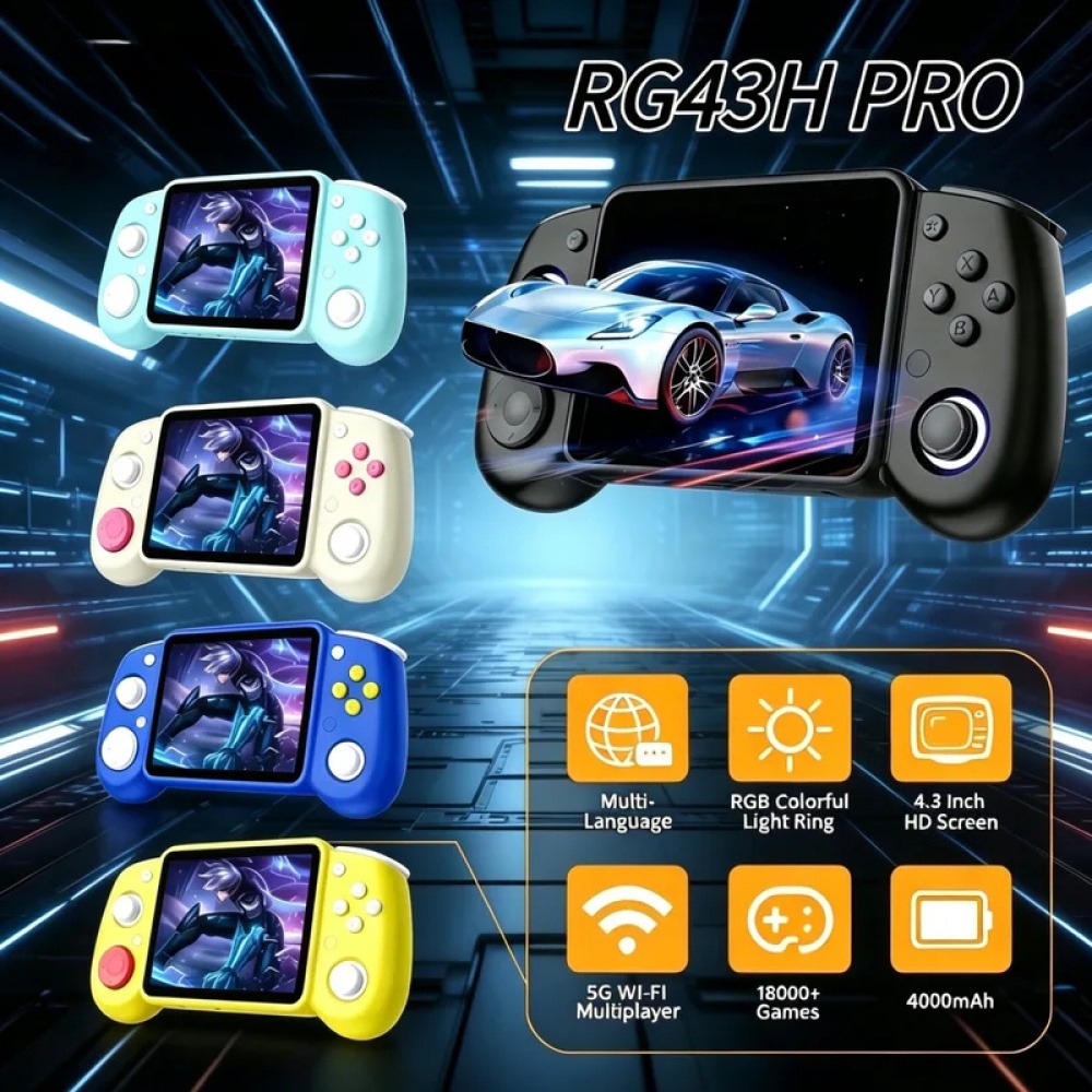 Retro Gaming Console - RG43H Pro Przenośna Retro Konsola do