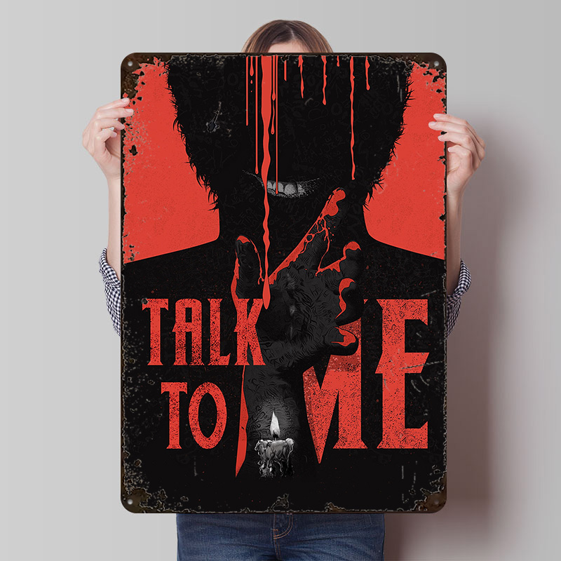 Retro Gaming Talk - Plakat Talk To Me, personalizowane metalowe