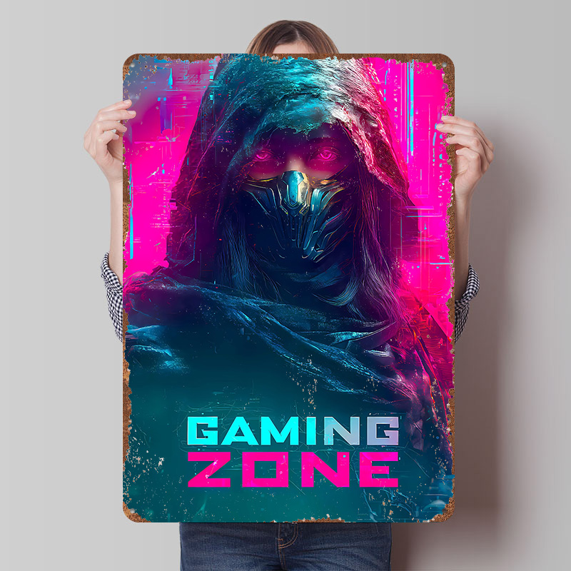Plakat z blachy z motywem Ninj – Retro Gaming Zone recenzja i cena