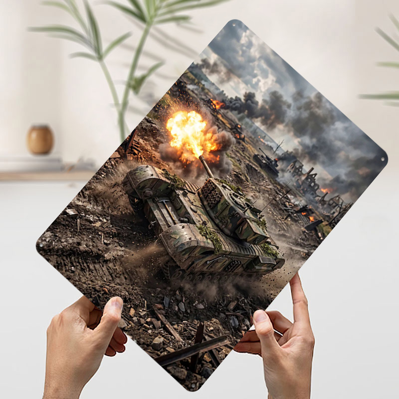 Plakat z czołgiem strzelającym – Retro Gaming Zone recenzja i cena