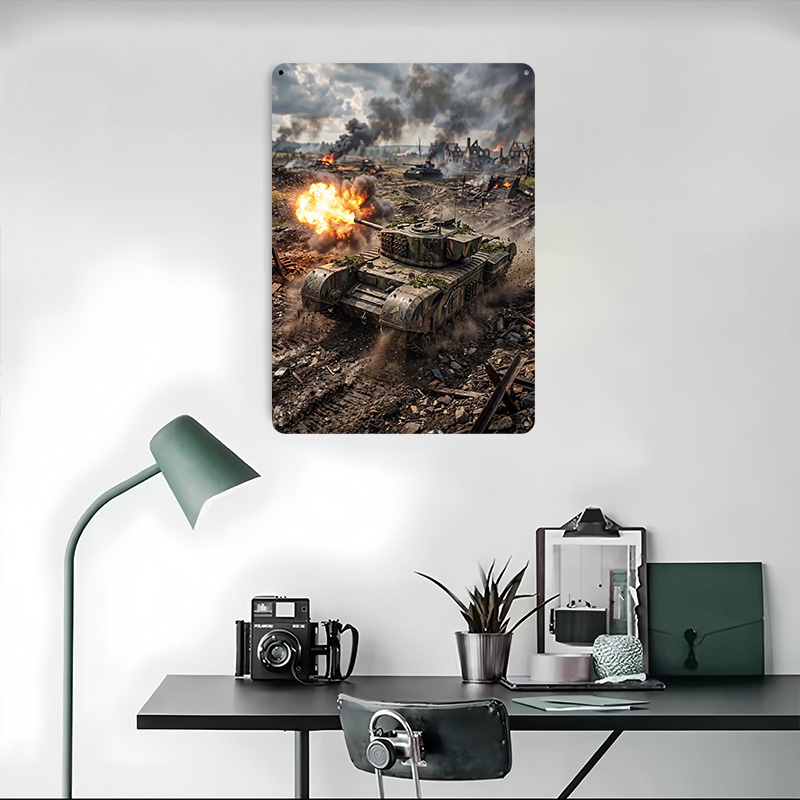 Plakat z czołgiem strzelającym – Retro Gaming Zone recenzja i cena