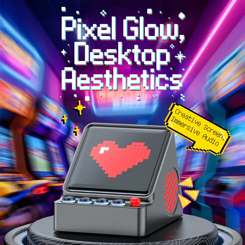 Przenośny głośnik LED z progra – Retro Gaming Desk Setup recenzja i cena