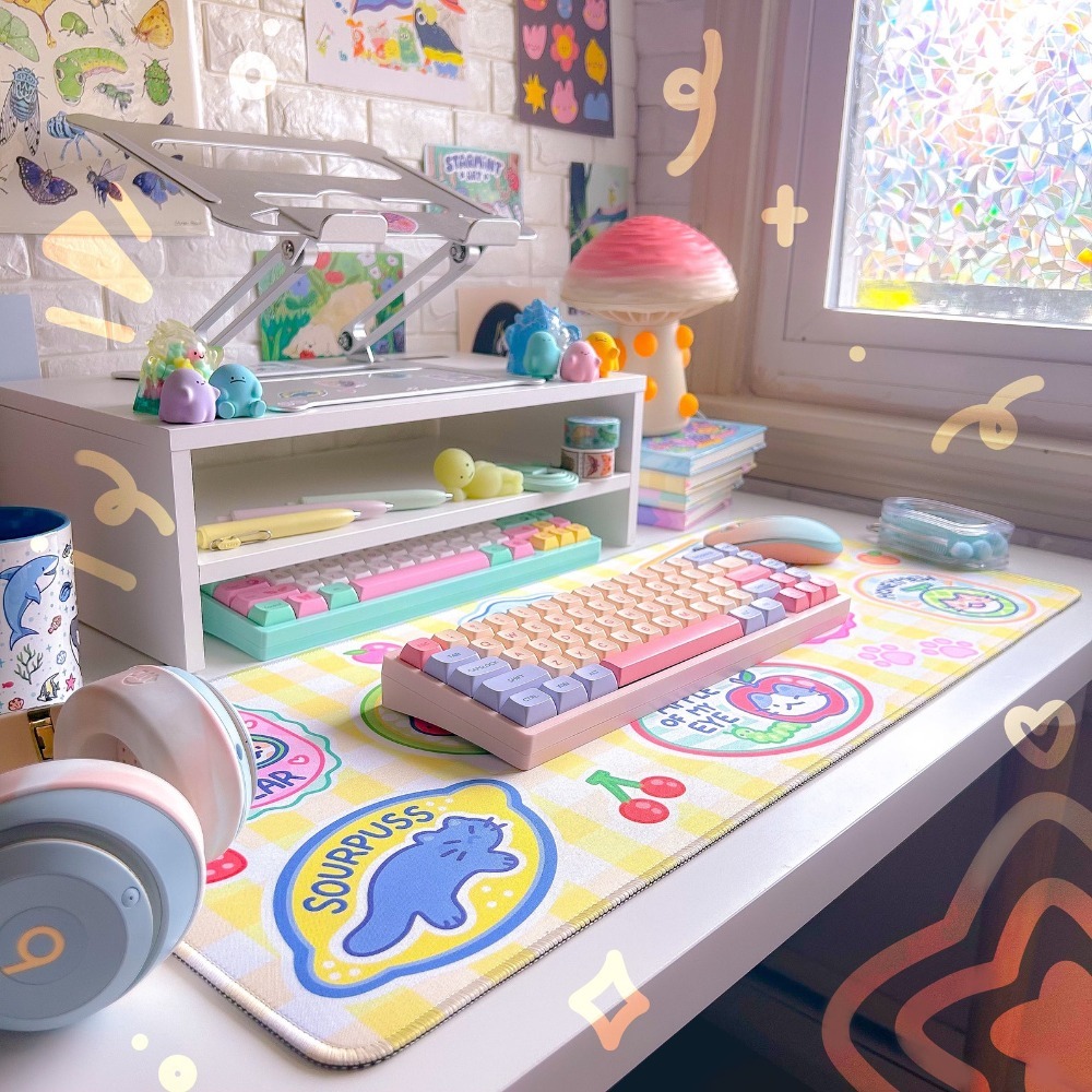 Podkładka na biurko Fruit Kitt – Retro Gaming Desk Setup recenzja i cena
